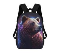 sinyumoney Cosmic Bear Portrait-13 Mochila De Viaje Resistente Al Agua, Bolsa Para Computadora Para Adolescentes, Niñas, Niños, Mujeres Y Hombres 17inch
