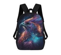 sinyumoney Cosmic Bird Portrait Mochilas Impresas En 3D Para Niños 17inch Mochilas De Moda Informales Para El Día A Día, Bolsas De Viaje, Mochilas Informales Para Exteriores Para Niños Y Niñas