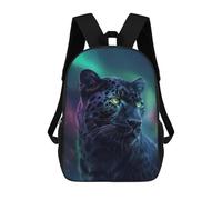 sinyumoney Cosmic Black Leopard Mochila Escolar Para Niños Con Impresión 3D, Mochila Moderna Para Niños Y Niñas, Mochila Informal Para Estudiantes. 17inch