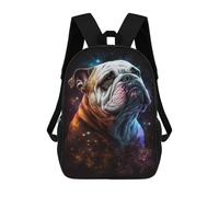 sinyumoney Cosmic Bulldog Portrait-1 17inch Mochila Escolar Impresa En 3D Para Niños, Mochila Escolar Informal De Moda, Mochilas De Viaje Para Niños Y Estudiantes.