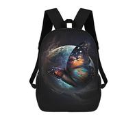 sinyumoney Cosmic Butterfly Art Print-3 Mochila Escolar Infantil De 17 Pulgadas, Mochila Escolar Impresa En 3D Para Niños De Primaria Y Secundaria