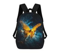 sinyumoney Cosmic Butterfly Wallpaper-1 Mochila Escolar Infantil Impresa En 3D 17inch Mochilas De Moda Para Niños De Primaria Y Secundaria
