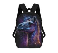 sinyumoney Cosmic Camel Art Print Mochila Escolar Infantil Impresa En 3D 17inch Mochilas De Moda Para Niños De Primaria Y Secundaria