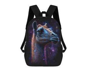 sinyumoney Cosmic Camel Portrait-1 Mochila Escolar Ligera E Informal Para Adolescentes, Niños, Mujeres Y Hombres 17inch