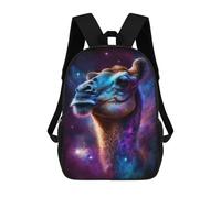 sinyumoney Cosmic Camel Portrait-2 Mochila Escolar, Mochila De Negocios, Mochila Impermeable Para Libros, Para Acampar, Aventuras Al Aire Libre Y Viajes Diarios 17inch