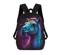 sinyumoney Cosmic Camel Portrait-5 Mochilas Infantiles Impresas En 3D De 17 Pulgadas. Mochila Escolar Informal Impresa En 3D Para Niños De Primaria Y Secundaria.