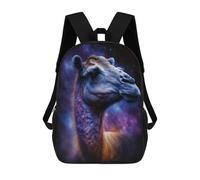 sinyumoney Cosmic Camel Portrait Mochilas Escolares Mochila Escolar Ligera Mochila De Día Mochila Escolar Para La Universidad Para Niños/Niñas/Adolescentes 17inch