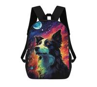 sinyumoney Cosmic Canine Canvas-2 Mochila Escolar De 17 Pulgadas Impresa En 3D Mochilas Infantiles Mochila Genial Impresa En 3D Para Niños De Primaria Y Secundaria