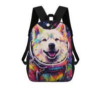 sinyumoney Cosmic Canine Explorer-1 Mochila Escolar Infantil Impresa En 3D Para Niños, Mochila De Viaje De Alta Capacidad, Mochilas Para Libros De 17 Pulgadas Para Niños
