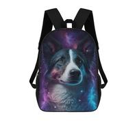 sinyumoney Cosmic Canine Portrait-5 Mochila Escolar De 17 Pulgadas Impresa En 3D Mochilas Infantiles Mochila Genial Impresa En 3D Para Niños De Primaria Y Secundaria
