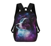 sinyumoney Cosmic Canine Portrait-6 Mochila Escolar Impresa En 3D 17inch Mochila Escolar Infantil Mochilas De Viaje Mochila Informal De Moda Para Niños Y Estudiantes