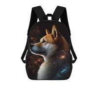 sinyumoney Cosmic Canine Profile-2 Mochilas Infantiles Impresas En 3D Para Niños. Mochilas De Viaje De Moda Para Niños. Mochila Escolar Para Estudiantes De Primaria Y Secundaria.