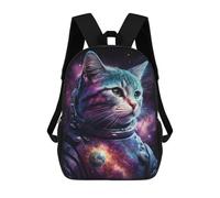 sinyumoney Cosmic Cat Astronaut Art Print-8 Mochila Escolar Para El Trabajo, Negocios, Universidad, Escuela Para Hombres/mujeres 17inch