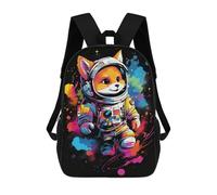 sinyumoney Cosmic Cat Astronaut Art Print Mochilas Escolares Para La Escuela Secundaria, Preparatoria, Universidad Y Viajes Para Hombres, Mujeres Y Adolescentes 17inch