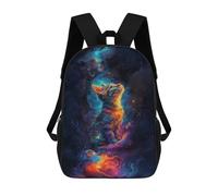 sinyumoney Cosmic Cat Dreamscape Mochila Escolar Para Secundaria Y Preparatoria. Mochila Informal Para Adolescentes, Chicas, Chicos, Mujeres Y Hombres. 17inch