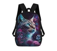 sinyumoney Cosmic Cat Fantasy Art-3 Mochila Escolar Infantil Impresa En 3D Para Niños, Mochila De Viaje De Alta Capacidad, Mochilas Para Libros De 17 Pulgadas Para Niños