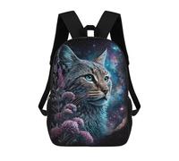 sinyumoney Cosmic Cat Fantasy Art-4 Mochila Escolar, De Negocios, Para Portátil, Unisex, Informal, Para Adolescentes, Chicas, Chicos, Mujeres Y Hombres 17inch
