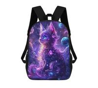 sinyumoney Cosmic Cat Fantasy Art Mochila Escolar, Bolso Resistente Para Portátil, Ideal Para Acampar, Aventuras Al Aire Libre Y Viajes Diarios 17inch
