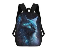 sinyumoney Cosmic Cat Fantasy Art Print-1 Mochila Escolar, Mochila De Día, Mochila De Negocios, Mochila Impermeable Para Libros Para Niñas, Niños Y Adolescentes 17inch