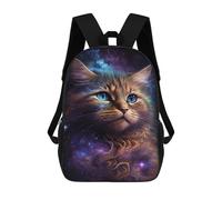 sinyumoney Cosmic Cat Fantasy Art Print-4 Mochilas Infantiles Impresas En 3D Para Niños. Mochilas De Viaje De Moda Para Niños. Mochila Escolar Para Estudiantes De Primaria Y Secundaria.