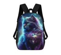 sinyumoney Cosmic Cat Fantasy Artwork-1 Mochila Escolar Infantil De 17 Pulgadas Con Estampado 3D, Mochila Moderna Para Niños, Mochilas De Viaje, Bolsas Para Libros, Mochila Escolar Infantil