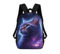 sinyumoney Cosmic Cat Galaxy Art Print-1 Mochila Escolar Grande Resistente Al Agua Para Portátil Para Niñas Y Adolescentes 17inch