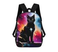 sinyumoney Cosmic Cat Portrait-10 Mochila Infantil, Mochila Escolar Infantil, Mochilas Escolares Impresas En 3D Para Niños Y Estudiantes Adolescentes 17inch
