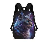 sinyumoney Cosmic Cat Portrait-4 Mochilas Infantiles Mochila Escolar Impresa En 3D Para Niños Mochilas De Viaje Bolsas Para Libros Para Niños 17inch Mochila Escolar