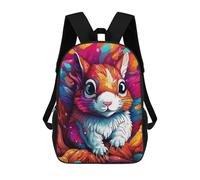 Sinyumoney Cosmic Cat Retrait-20 Mochila Escolar, Mochila Para Ordenador Portátil, Ideal Para Campus, Viajes Y Deportes Al Aire Libre, Colorido Squirrel Artwork-1, 17"