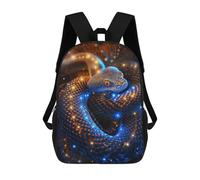 sinyumoney Cosmic Celestial Snake Mochila Escolar/de Negocios Resistente Para Portátil Para Niños/niñas/adolescentes 17inch