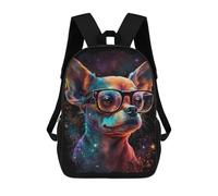 sinyumoney Cosmic Chihuahua Glasses-2 Mochila Escolar, Mochila Para Portátil, Mochila Para Adolescentes, Niñas, Niños, Mujeres Y Hombres 17inch