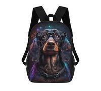 sinyumoney Cosmic Cocker Spaniel Glasses Mochilas Escolares, De Viaje Y Universitarias Para La Escuela/trabajo/viajes 17inch