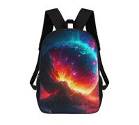 sinyumoney Cosmic Collision Mochila Escolar Para Niños Con Impresión 3D, Mochila Moderna Para Niños Y Niñas, Mochila Informal Para Estudiantes. 17inch