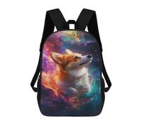 sinyumoney Cosmic Corgi Adventure-8 17inch Mochilas Escolares Impresas En 3D, Mochilas Escolares De Moda Para Niños De Primaria Y Secundaria