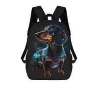 sinyumoney Cosmic Dachshund Art Print-5 Mochilas Infantiles Impresas En 3D De 17 Pulgadas. Mochila Escolar Informal Impresa En 3D Para Niños De Primaria Y Secundaria.