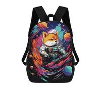sinyumoney Cosmic Dog Astronaut Art Print-1 17inch Mochila Escolar Impresa En 3D Para Niños, Mochila Escolar Informal De Moda, Mochilas De Viaje Para Niños Y Estudiantes.