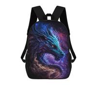 sinyumoney Cosmic Dragon Art Print-2 Mochila Escolar Secundaria Informal Para Viajes, Mochilas Para La Escuela Secundaria, Para Acampar, Aventuras Al Aire Libre Y Viajes Diarios 17inch