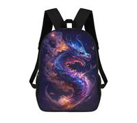 sinyumoney Cosmic Dragon Artwork Mochila Escolar, De Negocios, Para Portátil, Unisex, Informal, Para Adolescentes, Chicas, Chicos, Mujeres Y Hombres 17inch