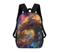 sinyumoney Cosmic Dragon Blaze Mochila De Día Mochila De Negocios Mochila Impermeable Para Libros Para Hombres/mujeres 17inch