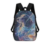 sinyumoney Cosmic Dreaming Dachshund Doxie Mochila Escolar Infantil Impresa En 3D Para Niños, Mochilas De Viaje De Alta Capacidad, Bolsas Para Libros, Mochila Escolar Infantil 17inch