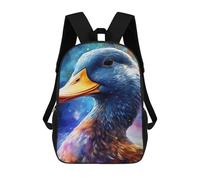 sinyumoney Cosmic Duck Portrait Mochilas Informales Para Niños, Mochila Escolar Para Adolescentes, Niñas Y Niños, Mochilas Para Libros 17inch