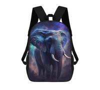 sinyumoney Cosmic Elephant Art Print-1 Mochilas Para Niños 17inch Mochila Escolar Mochila Escolar Impresa En 3D Para Niños De Primaria Y Secundaria