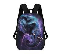 sinyumoney Cosmic Elephant Art Print-16 Mochilas De 17 Pulgadas Para Niños, Mochilas Escolares Impresas En 3D Para Estudiantes De Primaria Y Secundaria, Para Niños Y Niñas.