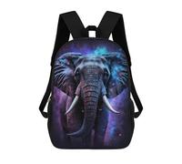 sinyumoney Cosmic Elephant Art Print-5 Mochila Escolar Impresa En 3D 17inch Mochila Escolar Infantil Mochilas De Viaje Mochila Informal De Moda Para Niños Y Estudiantes
