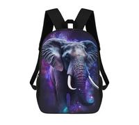 sinyumoney Cosmic Elephant Art Print-6 Mochilas Para Niños 17inch Mochila Escolar Mochila Escolar Impresa En 3D Para Niños De Primaria Y Secundaria