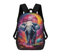 sinyumoney Cosmic Elephant Journey 17inch Mochilas Escolares Impresas En 3D, Mochilas Escolares De Moda Para Niños De Primaria Y Secundaria