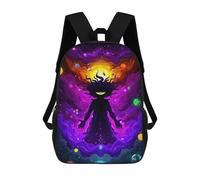 sinyumoney Cosmic Entity in A Colorful Universe Mochila Escolar Infantil Impresa En 3D Para Niños, Mochila De Viaje De Alta Capacidad, Bolsas Para Libros, Mochila Escolar Infantil 17inch