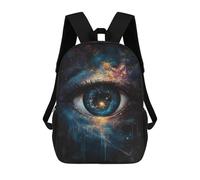 sinyumoney Cosmic Eye Painting Mochila Escolar Infantil Impresa En 3D 17inch Mochilas De Moda Para Niños De Primaria Y Secundaria