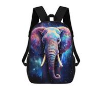 sinyumoney Cosmic Fantasy Elephant Mochila De Moda Para Papelería, Impermeable, Informal, Para Hombres, Mujeres Y Adolescentes 17inch