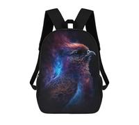 sinyumoney Cosmic Feathered Bird Art Print-2 Mochila Escolar Impresa En 3D 17inch Mochila Escolar Infantil Mochilas De Viaje Mochila Informal De Moda Para Niños Y Estudiantes